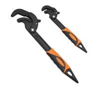 GOODRIG Chiave multiuso con bloccaggio automatico, chiave rapida multifunzione, montaggio rubinetto, lavori idraulici, set da 2