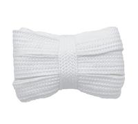 GOODSALEOK 2 Paia Di Lacci Piatti Spessi E Larghi 16mm Sportivi Resistenti All'Abrasione Personalità Unisex Alla Moda Bianco 160CM