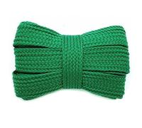 GOODSALEOK 2 Paia Di Lacci Piatti Spessi E Larghi 16mm Sportivi Resistenti All'Abrasione Personalità Unisex Alla Moda Verde 120CM