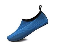 GOODSALEOK Scarpe Mare Scoglio Barefoot Uomo Calzini Piscina Yoga Surf Spiaggia Corsa Sport Acquatici Traspirante Scarpe Curva Blu 42/43