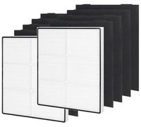 Goodsby 2 filtri HEPA di ricambio + 8 filtri a carbone pre motore per purificatori d'aria Whirlpool Whispure AP300 AP350 AP450 AP510 AP51030KB AP45030K WP500 WP1000 1183054 1183054K 8171434K