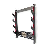 GOODSDS Spada Imbottita Parete a Parete Katana Stand Samurai Spada Portabicchieri Display,4 Tier
