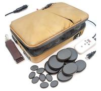 Goodtar Portable Hot Stones Warmer Set Spa Salon Massage Digital Electric Heater Kit with 16 Basalt Stones