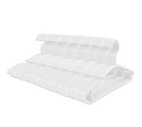 GoodtoU Grucce in plastica per bambini, per vestiti e bambini, confezione da 100 grucce bianche