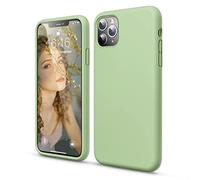 GOODVISH Cover iPhone 11 Pro Max 6.5 '', Silicone Morbida Case con Fodera Microfibra, Protettiva Antiurto Antiscivolo Progettata per iPhone 11 Pro Max Custodia, Matcha Verde