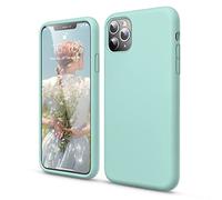 GOODVISH Cover per iPhone 11 Pro Max 6.5 '', Silicone Morbida Case con Fodera in Microfibra, Protettiva Antiurto Antiscivolo Progettata per iPhone 11 Pro Max Custodia, Marino Verde