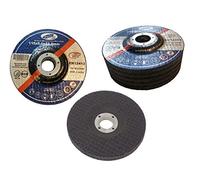 Goodway Set di 5 dischi per sgrossatura, Ø 115 x 6,0 x 22,2 mm, dischi abrasivi per smerigliatrice da taglio e angolare, piatti abrasivi per acciaio e metallo non ferroso