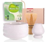 Goodwei Set di Matcha Completo - Tazza Cerimoniale con frusta e cucchiaio - incl. Tè Matcha Biologico Giapponese (Miyuki)
