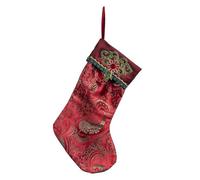 Goodwill Calza Natalizia epifania in Tessuto con Ricamo e rifinita a Mano 46 cm