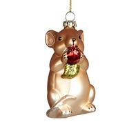 Goodwill Decorazione per Pallina appesa Mouse in Vetro 8 cm