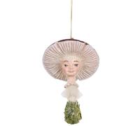 Goodwill Decoro di Natale Fungo in Resina con Glitter, addobbo Natalizio 12 cm 2 Varianti(1pz) Maschio