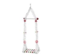 Goodwill Mark Roberts Altalena Natalizia per Elfo, Realizzata a Mano 23x46 cm 3 Varianti(1pz) Bianco