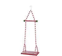 Goodwill Mark Roberts Altalena Natalizia per Elfo, Realizzata a Mano 23x46 cm 3 Varianti(1pz) Rosso