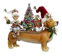 Goodwill Mark Roberts Statuetta Natalizia Cane Bassotto e Elfo 44.5 cm