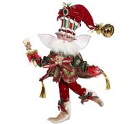 Goodwill Mark Roberts Statuina Fata Babbo Natale in Resina e Tessuto, Realizzata a Mano H26 cm