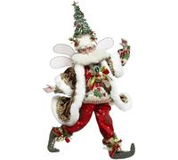 Goodwill Mark Roberts Statuina Fata Babbo Natale in Resina, Realizzata a Mano 19xH56 cm