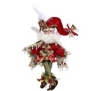 Goodwill Mark Roberts Statuina Fata Babbo Natale in Resina, Realizzata a Mano H25.5 cm