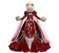 Goodwill Mark Roberts Statuina Mamma Natale in Resina e Tessuto, Realizzata a Mano H58.5 cm