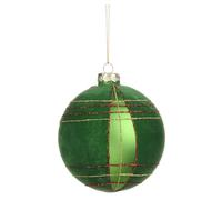 Goodwill Pallina di Natale addobbo per Albero, Sfera in Vetro D10 cm 2 Varianti(1pz) Verde