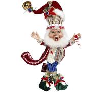 Goodwill The Christmas Party - Elfo da 28 cm, colore: Borgogna e Blu