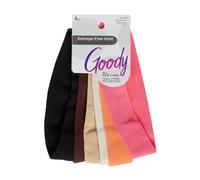 GOODY Basic Head Wraps - 6 Ct, Warm Tones, Damage-Free Hold, All-Day Comfort, Soft & Stretchy Head Wraps for Women & Men, Secure Grip Bandeau Headwear for All Occasions, All Hair Types