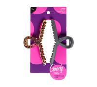 GOODY CLAW CLIP RIBBON 2CT BLK TORT
