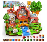 Goody King Costruzioni Magnetiche 150 Pezzi, Set di Cubi Magnetici per Bambini - Biblioteca Nella Valle - Giocattoli Sensoriali STEM per Ragazzi e Ragazze, Regalo Bambina 3 4 5 6 7 8 9 Anni
