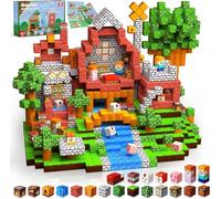 Goody King Costruzioni Magnetiche 150 Pezzi, Set di Cubi Magnetici per Bambini - Biblioteca Nella Valle - Giocattoli Sensoriali STEM per Ragazzi e Ragazze, Regalo Bambina 3 4 5 6 7 8 9 Anni