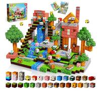 Goody King Costruzioni Magnetiche per Bambini 200 Pezzi - Blocchi Magnetici con Tema Prateria - Animali e fiumi - Magnetic Building Blocks Giocattoli Montessori - Regali STEM per bambini 3-9 Anni