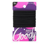 GOODY - Ouchless Elastic Hair Bands Black Non Metal - 15 Count