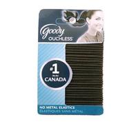 Goody Ouchless - Elastici per coda di cavallo, piccoli, sottili, neri, 1 pezzo