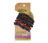 GOODY Planet Ouchless - Elastico per capelli in raso, 5 ct, colore: nero, blu navy e ruggine
