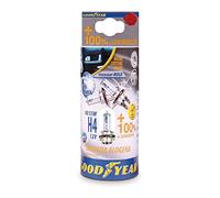 Goodyear 77017 Set di 2 Lampadine Alogene H4 Crystal White, 12V, 60/55W, Luce Bianca Crystal, 2pz
