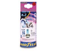 Goodyear 77020 Set di 2 Lampadine Alogene H4 Ultra Blue Vision, 12V, 60/55W, Luce Ultravioletta, 2pz