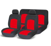 GoodYear 77123 Red Set Completo Fodere per Auto Speed Up 1, Universali, Nero/Rosso