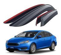 Goodyear Adesivo Deflettori antiturbo compatibile con Ford Focus III (hatchback) 11-18 - Accessori auto - Deflettori finestrini -Deflettore aria auto -Protezione meteo - Facilità di installazione -4Pz