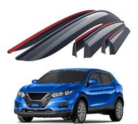 Goodyear Adesivo Deflettori antiturbo Compatibile con Nissan Qashqai 2013-2021 SUV -Accessori Auto -Deflettori finestrini -Deflettore Aria Auto -Protezione Meteo - Facilità di Installazione- 6Pz