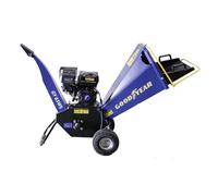 GOODYEAR - Biotrituratore a Scoppio 6,5 CV Taglio Rami Ø 10 cm Avviamento Manuale Motore a Benzina 196 cm³