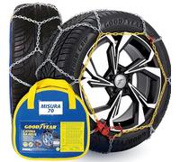 Goodyear, Catene da Neve 9mm in Metallo Misura 70, Set 2 Pezzi, Tenditore Automatico Autotensionante per Sicurezza Stradale, Omologazione V5117, Trazione Massima su Neve e Ghiaccio