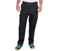 Goodyear classico regular fit, pantaloni cargo in poliestere/cotone, Size 34/34, Black/Royal Blue, 1
