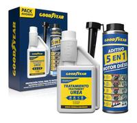 Goodyear Confezione da 2 additivi per Motori Diesel, tratt. anticristallizzazione AdBlue® e detergente Diesel 5 in 1