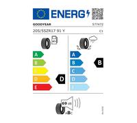 GoodYear F1 ASYMMETRIC 205/55 R17 91 Y