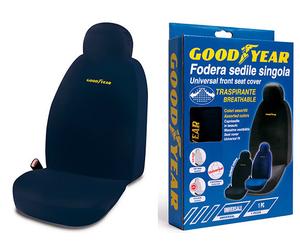 GOODYEAR Fodera Copri Sedile Singola Auto Blu in Tessuto Traspirante Universale