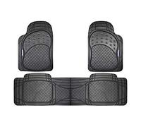 Goodyear GOD9023 1 Set di Tappetini in Gomma, 3 Pezzi con Ponte Ritagliabile, Nero (3Pcs)