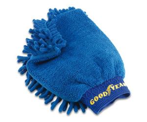 Goodyear Guanto Lavaggio Auto in Microfibra Doppio Lato Ciniglia e Microfibra, Polsino Elastico, Ideale per Lavare Insaponare e Lucidare Carrozzeria e Vetri, Non Lascia Pelucchi