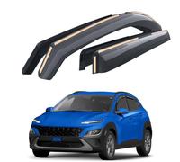Goodyear Incasso Deflettori antiturbo Compatibile con Hyundai Kona 2018-2022 SUV (MK1)- Accessori Auto -Deflettori finestrini -Deflettore Aria Auto -Protezione Meteo - Facilità di installazione-4Pz B