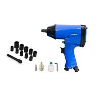 Goodyear - Integrazione per compressore a chiave pneumatica da 1/2" con 10 bicchieri, 312 Nm, 7000 rpm, 90 PSI, strumento pneumatico per compressore d'aria con ugello, prolunga e mini oliatore