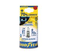 GOODYEAR Lampada Lampadina Alogena H1 12V 55W Luce Bianca + 70% Luminosita'