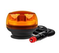 Goodyear - Mini luce di emergenza a LED rotante per auto, 12-24 V, con base magnetica e presa per sigaretta, 8 SMD3535, lente ambra, IP65, certificazione ECE R65/R10, CE, ROHS