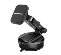 Goodyear Porta Cellulare Auto Magnetico, Supporto Universale Smartphone con Ventosa Potente per Cruscotto e Parabrezza, Braccio Telescopico 15cm, Rotazione 360°, 2 Magneti Inclusi